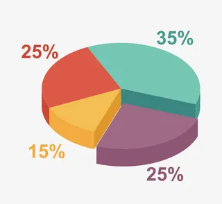 矢量圆柱数据比例免抠