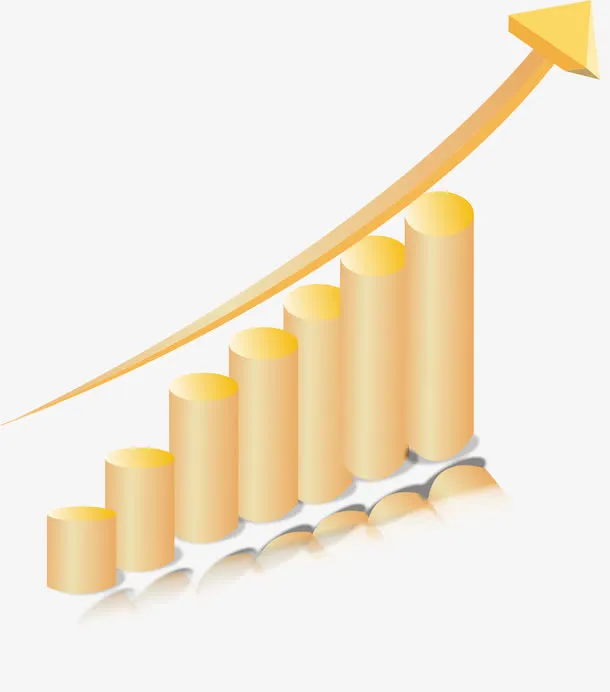 货币升值箭头免抠