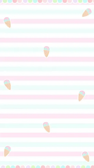 手绘粉色卡通冰激凌免抠