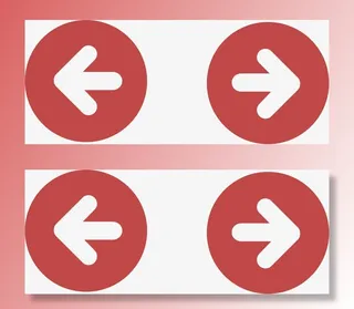 红色箭头按钮免抠