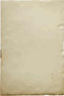 黄色的手绘复古书纸免抠