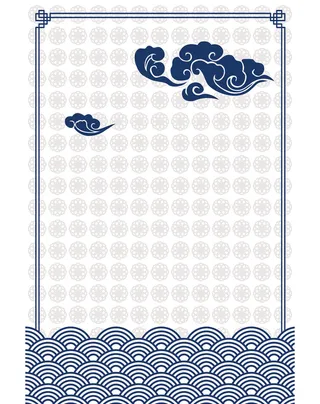 中国风节日简约边框平面广告高清