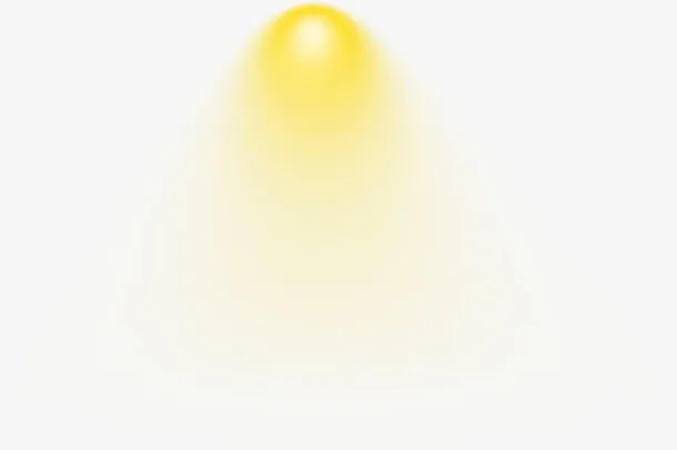 黄色投光灯聚光灯发光照明灯光效免抠装饰效果特效元素