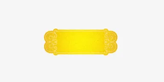 中国风黄色边框免抠