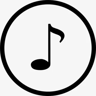 音乐的圆形按钮图标免抠