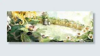 小清新手绘banner创意设计