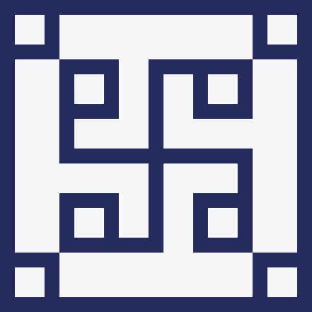 正方形图案边框素材免抠