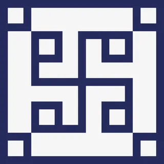 正方形图案边框素材免抠