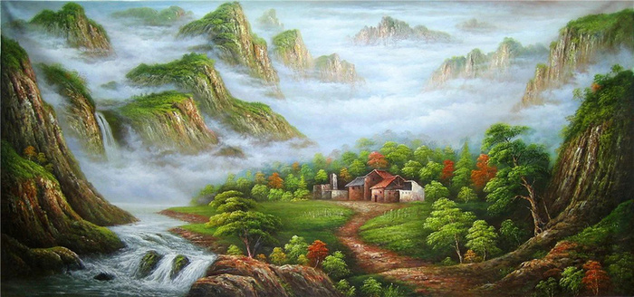风景油画高清