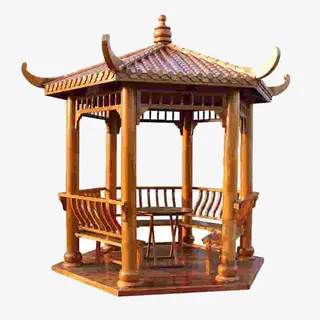 现代小区凉亭免抠