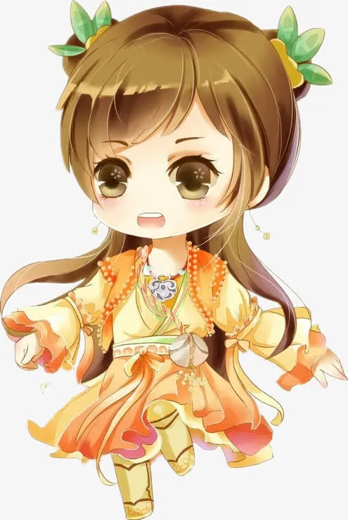 卡通小女孩免抠