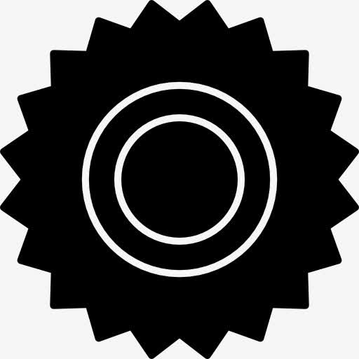 Cogwheel black变小齿轮图标免抠