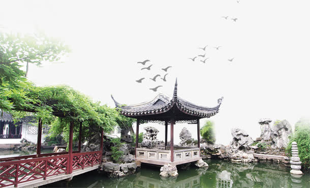 中国式园林免抠