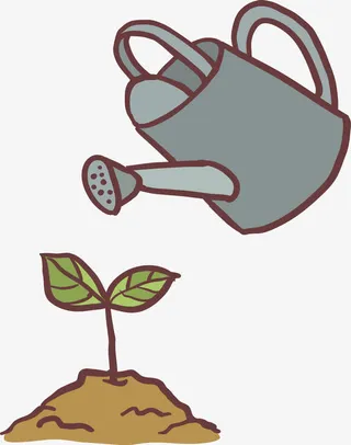 浇水矢量素材免抠