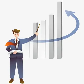 指数正在往上升免抠