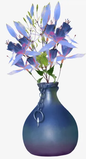 手绘一瓶漂亮的藏红花免抠