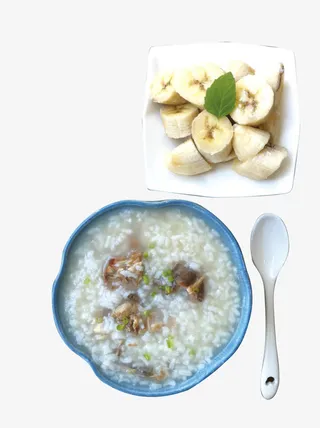 排骨粥水果拼盘免抠