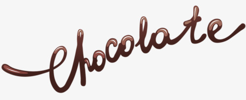 巧克力英文免抠