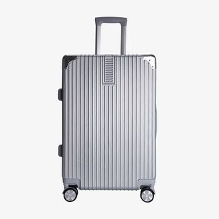 银色拉丝款旅行箱免抠