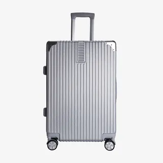 银色拉丝款旅行箱免抠