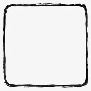 黑色方形边框免抠