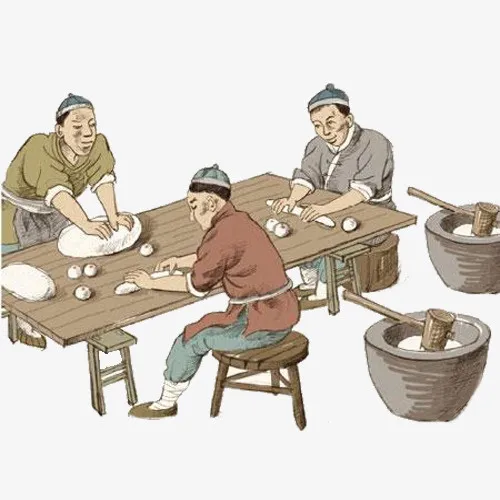 打年糕宣传海报免抠