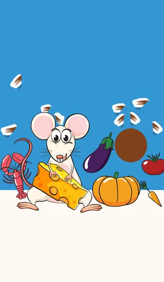 卡通美食餐厅海报背景高清