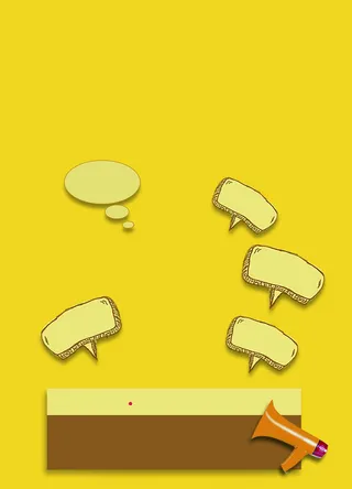 卡通小清新对话框背景模板高清