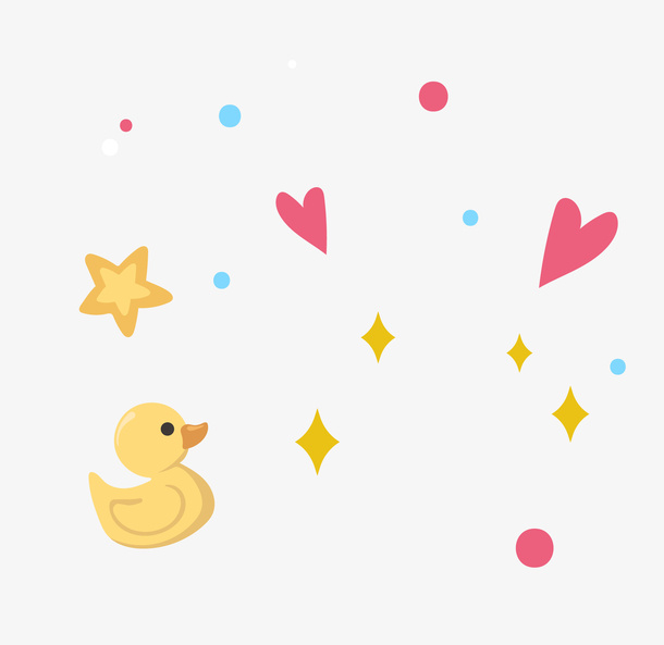 可爱元素插画免抠