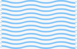 蓝色波浪纹图案免抠