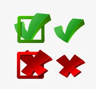 对勾叉叉图片免抠