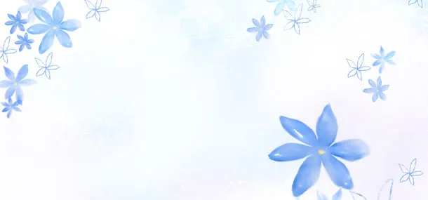 手绘花朵背景