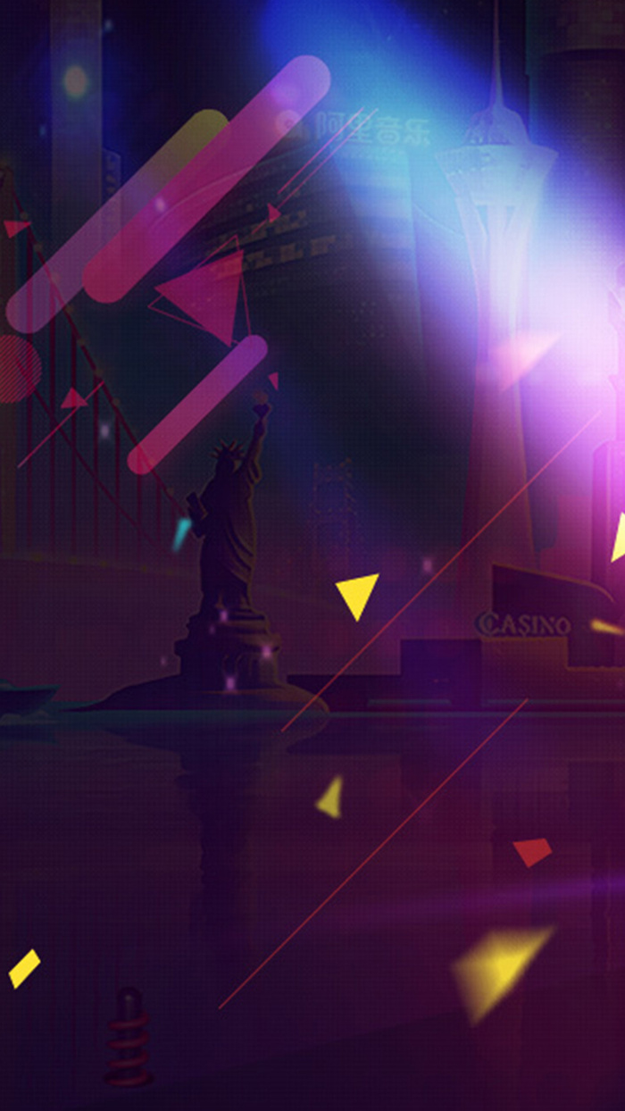 梦幻炫酷促销推广H5背景高清