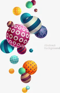 漂浮几何立体背景