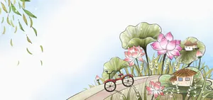 手绘风景高清