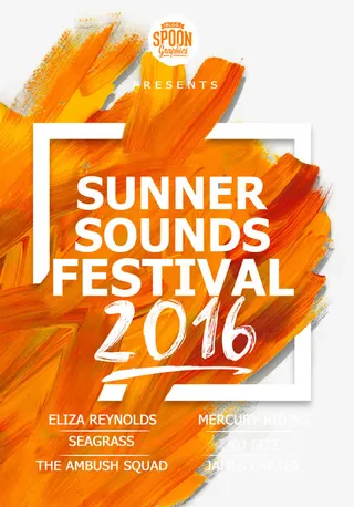 水彩涂鸦音乐节海报psd素材下载免抠