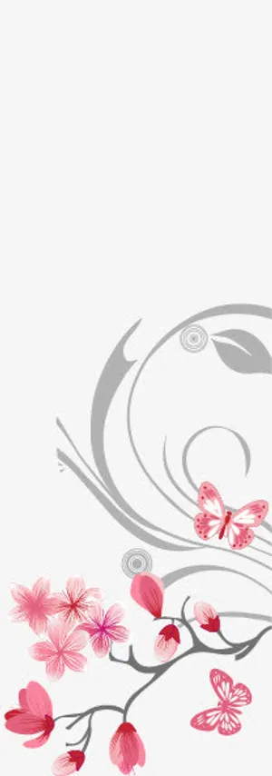 矢量图日式樱花花纹免抠