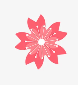 春天粉色花朵素材免抠