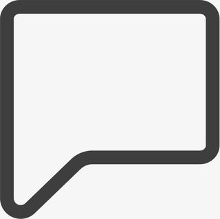 演讲气球空Line-icons免抠