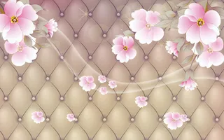 电视背景墙粉花瓣背景高清