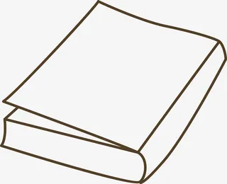 手绘书本矢量图免抠