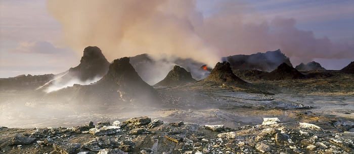 火山 自然美丽风景banner高清