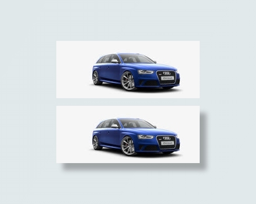 蓝色奥迪座驾免抠