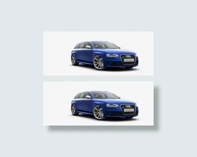 蓝色奥迪座驾免抠