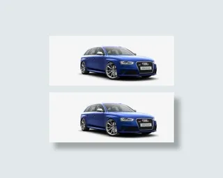蓝色奥迪座驾免抠