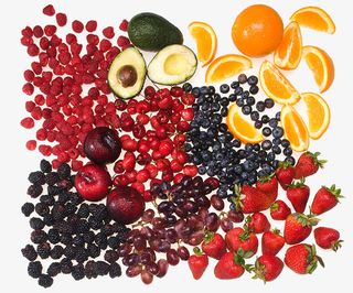 蓝莓橙子牛油果葡萄山莓免抠