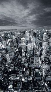 城市黑白大气H5背景素材高清