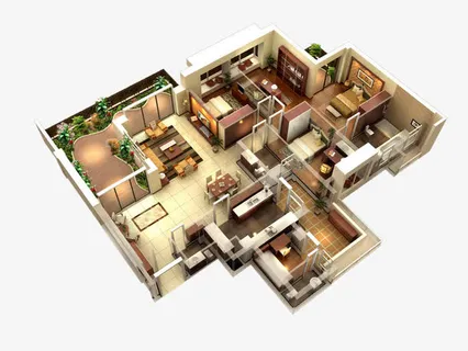 3D室内效果图免抠 3D室内效果图免抠