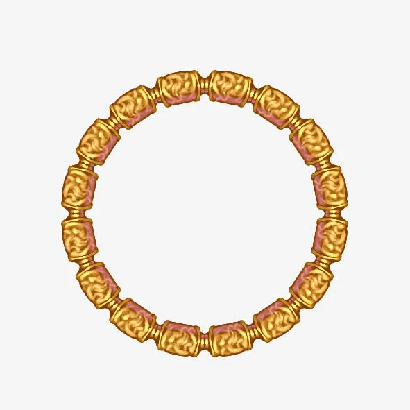 金色边框免抠