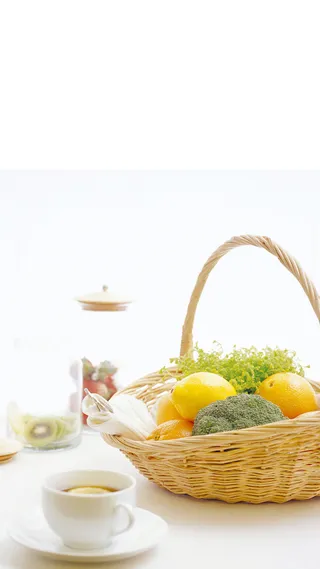 新鲜蔬果H5背景高清